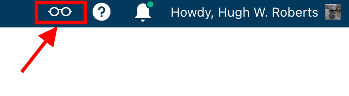 Image highlighting the WordPress Reader icon and where to find it.
